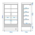 Commercial Refrigerated Multideck Display 700W 230V WKBL107