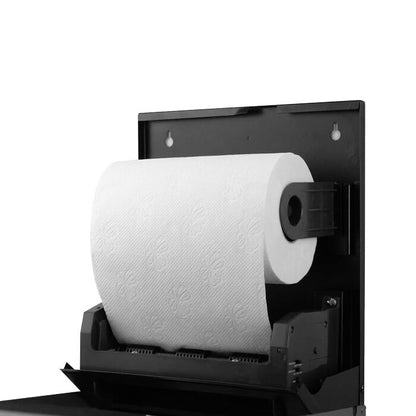 Sensor Roll Hand Towel Dispenser Stainless Steel Black