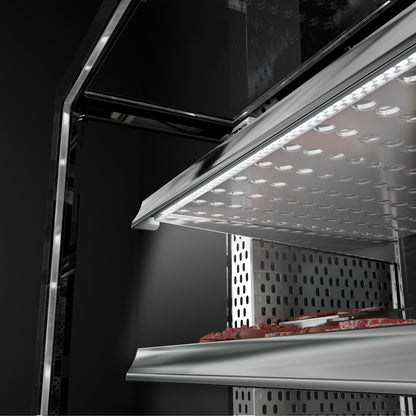 Refrigerated Display Case Double Glazing 735L Matt Black KTFG207SM