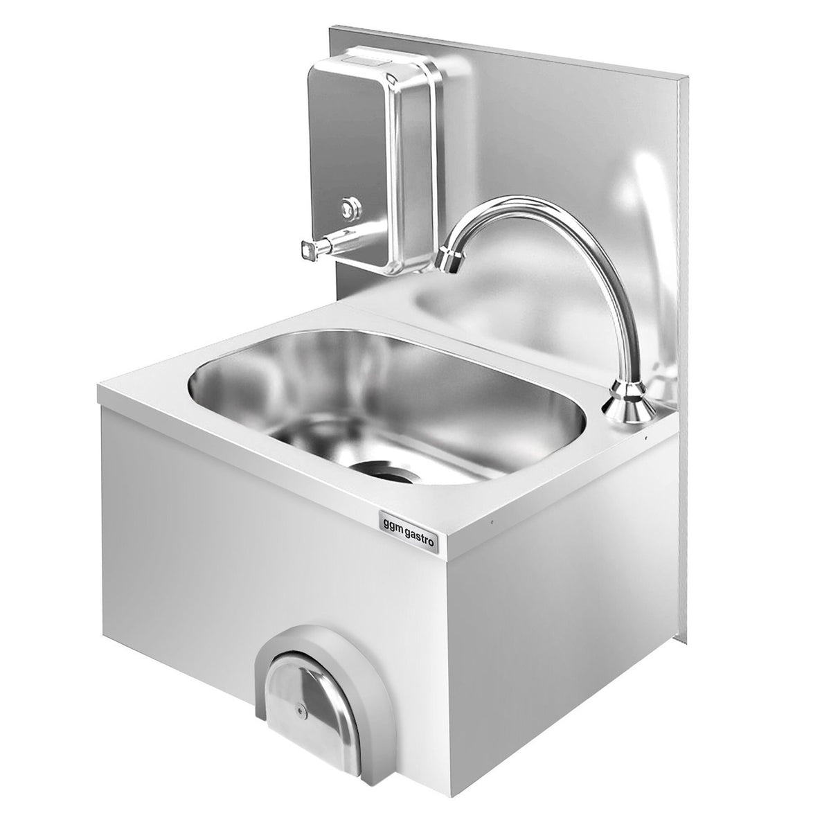 Commercial Knee-Operated Hand Wash Sink 400x300x500mm