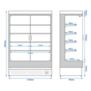 Commercial Refrigerated Multideck Display 769W 230V WKBL137