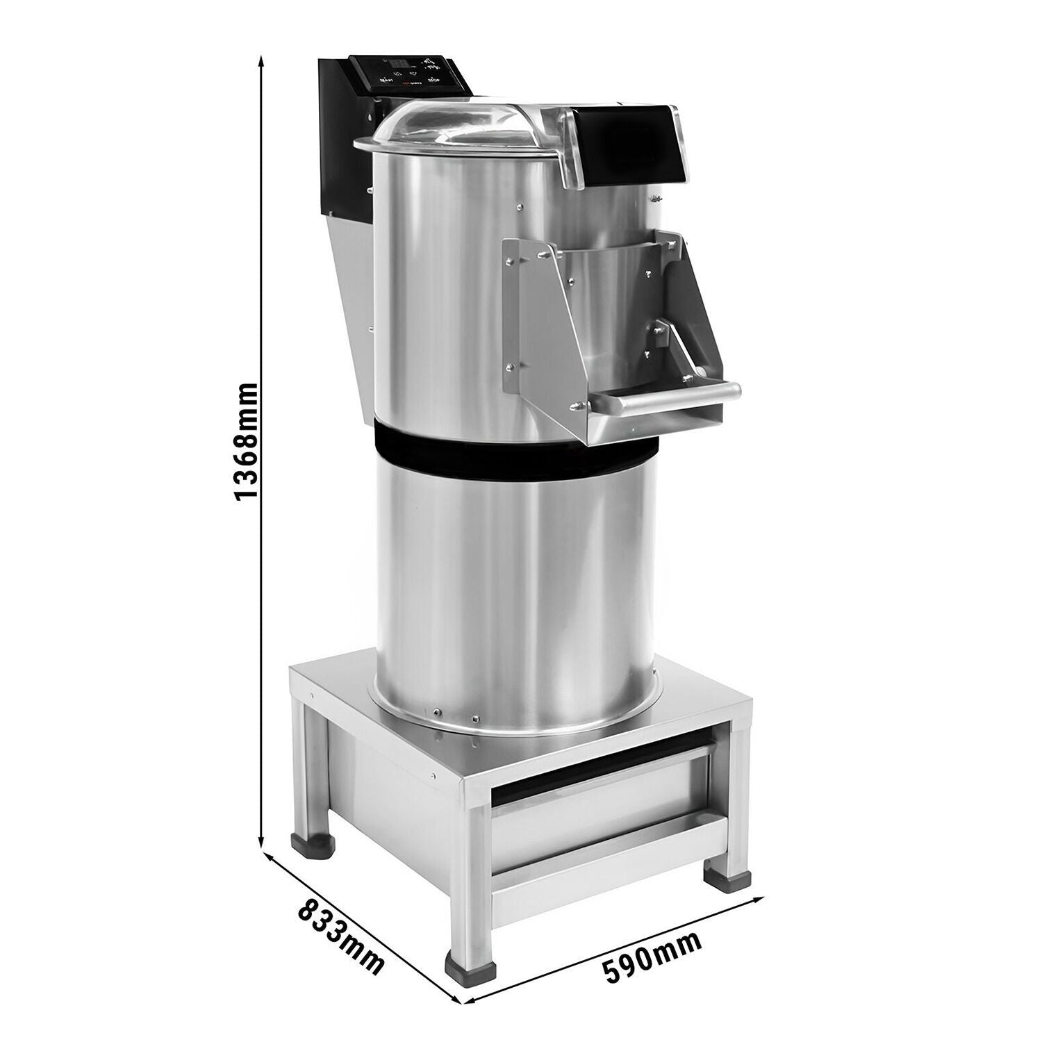 Electric Potato Peeler Stainless Steel 400kg/h 750W KSE20F