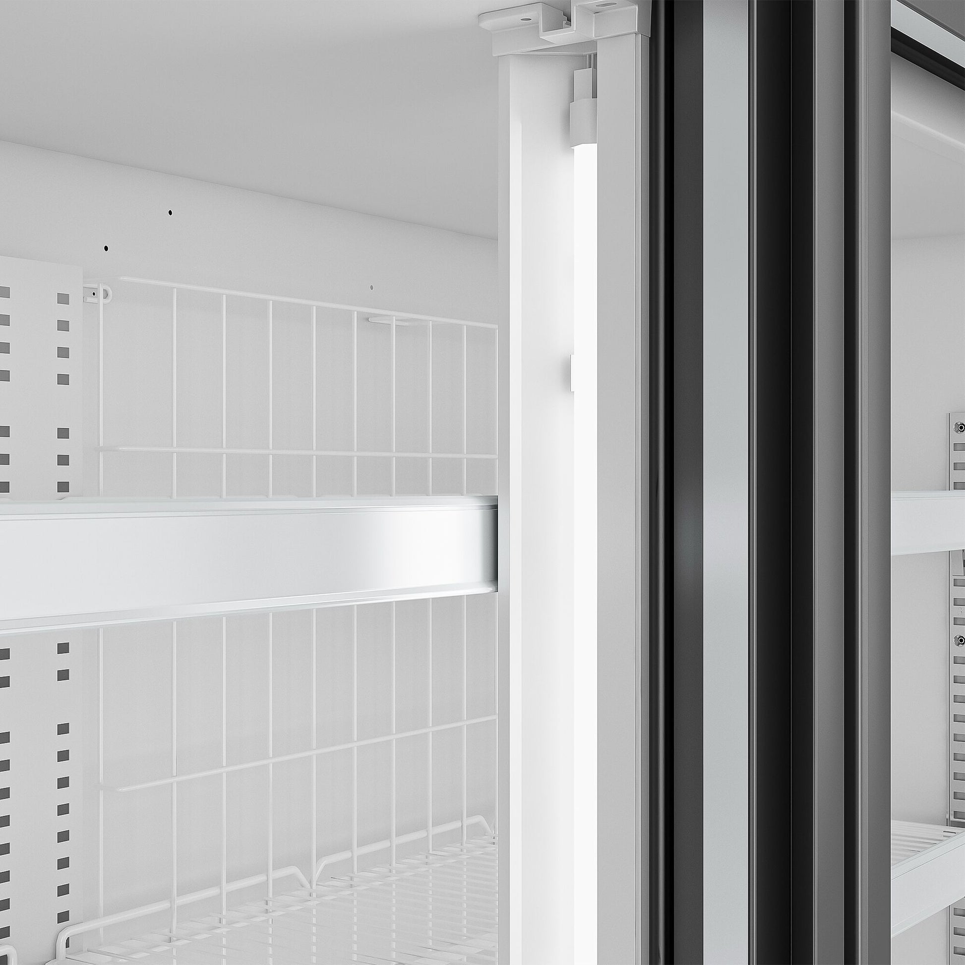 Supermarket Wall Freezer Display 2100mm 346L 820W Grey WTGIC3
