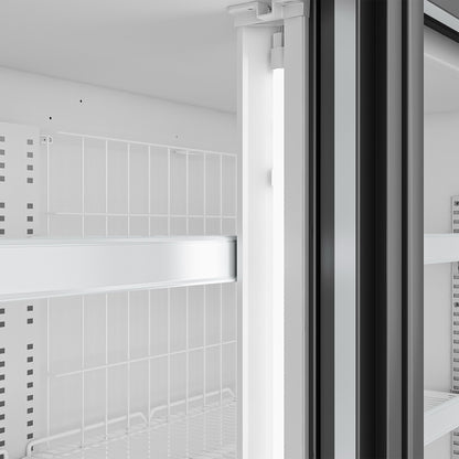 Supermarket Wall Freezer Display 2100mm 346L 820W Grey WTGIC3
