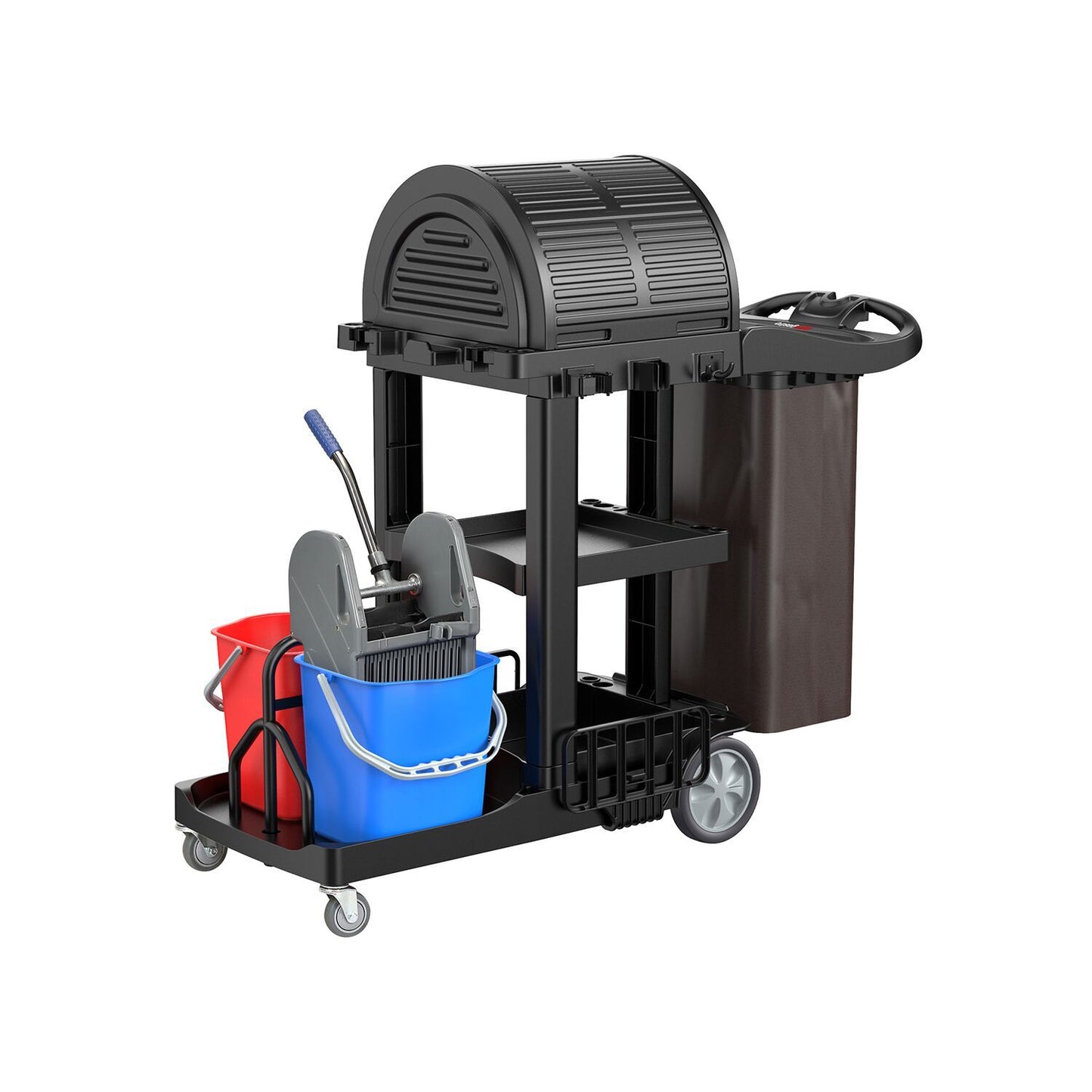 Commercial Cleaning Trolley 3 Shelves RWOS2B