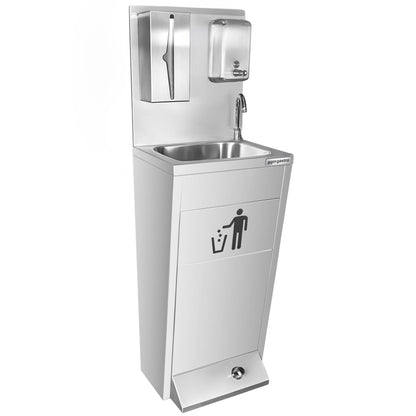Commercial Hand Wash Sink 400x300x1280mm