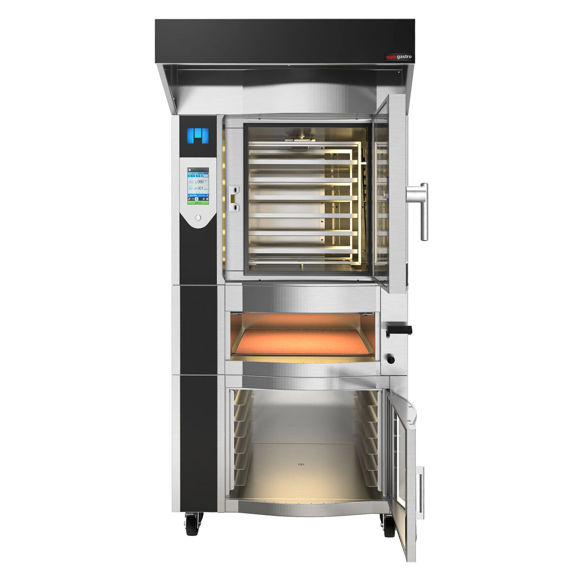 Commercial Rotary Bakery Convection Oven with Prover 996x1561x2240mm