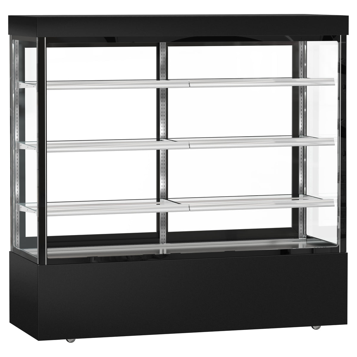 Refrigerated Pastry Display Case Double Glazing 1200L Matt Black KTG187SM