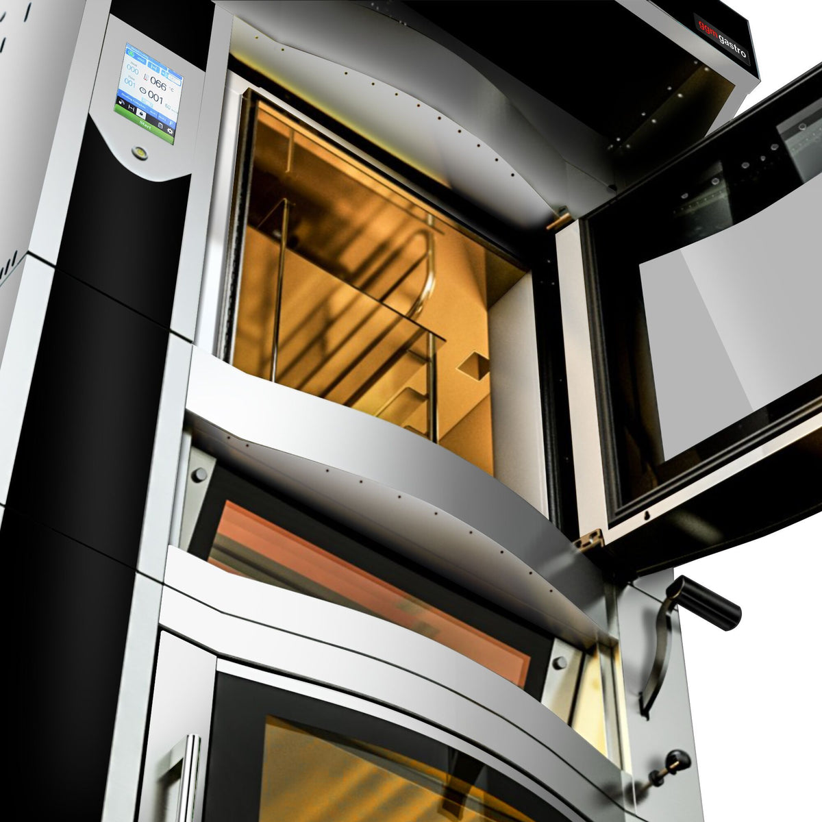 Commercial Rotary Bakery Convection Oven with Prover 996x1561x2240mm