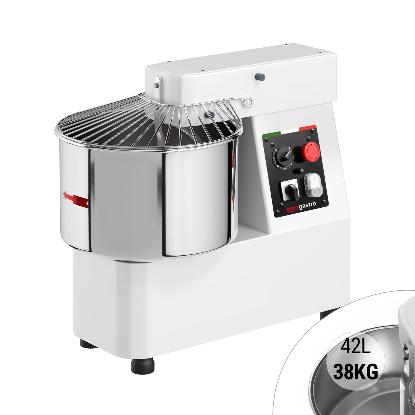 Commercial Spiral Bakery Dough Mixer 42L 400V TMP42-FK-N