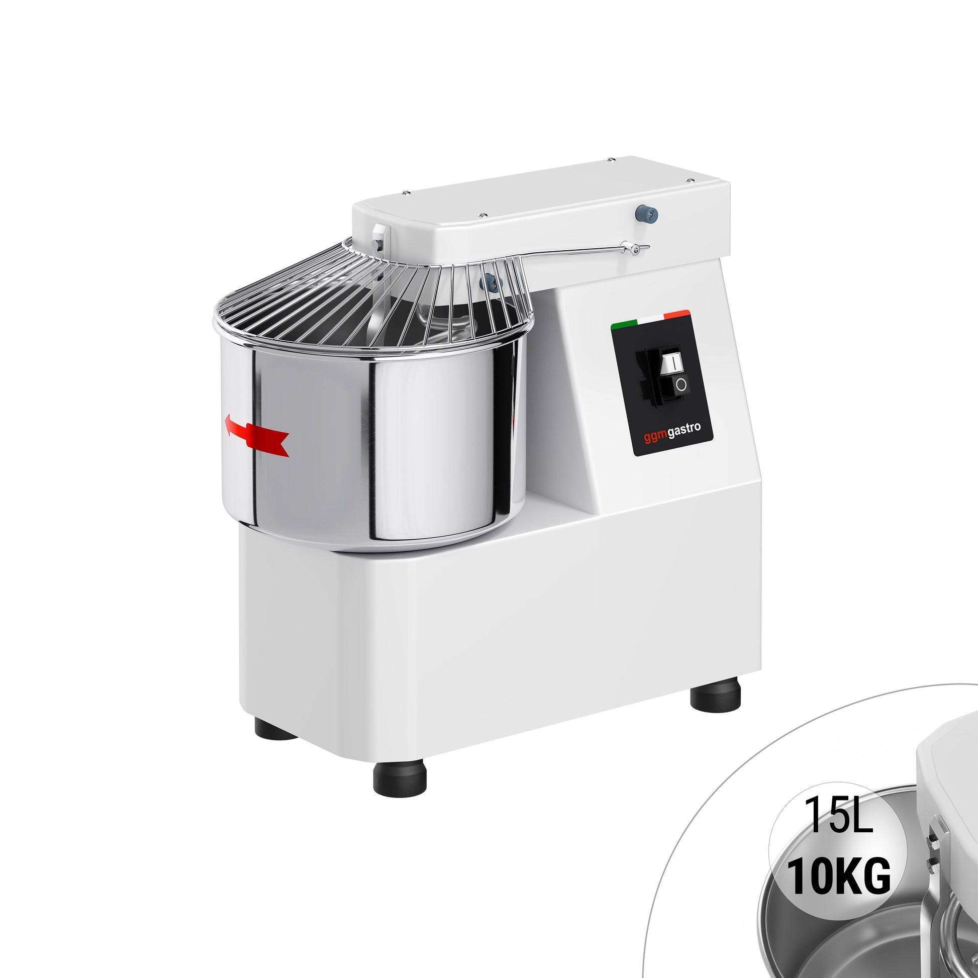 Commercial Spiral Bakery Dough Mixer 15L 230V TMP15-230V-N