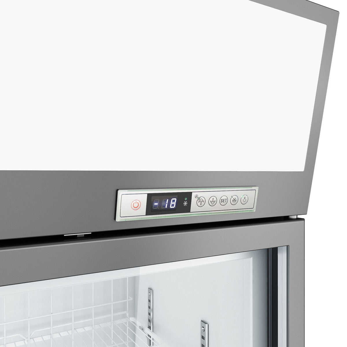 Supermarket Wall Freezer Display 1450mm 232L 650W Grey WTGIC2