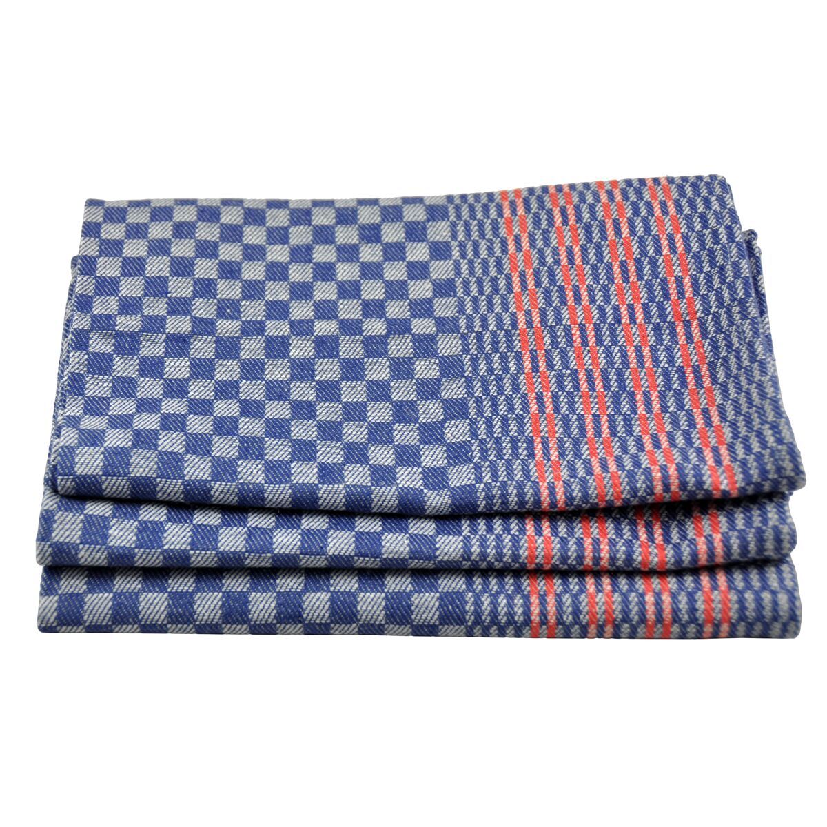 Half-Linen Kitchen Towels 150 Pack Blue Check GTLH1551BK