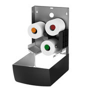 Duplex Paper Roll Dispenser Stainless Steel Black