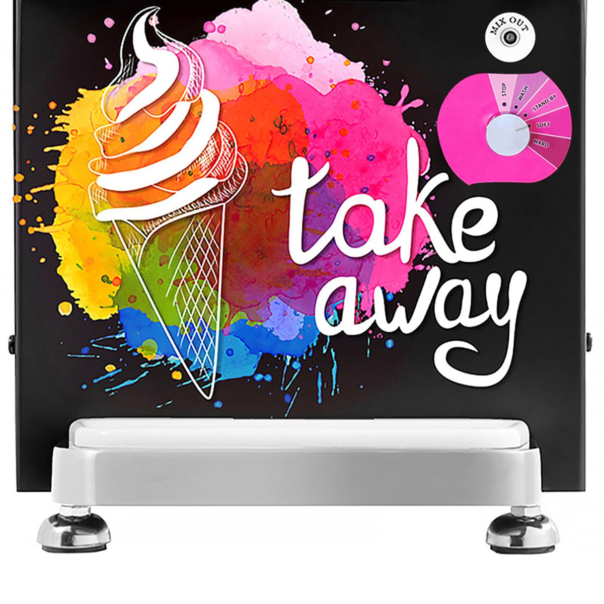 Commercial Soft Ice Cream Machine 1 Flavour 11.25L/h 1.5kW