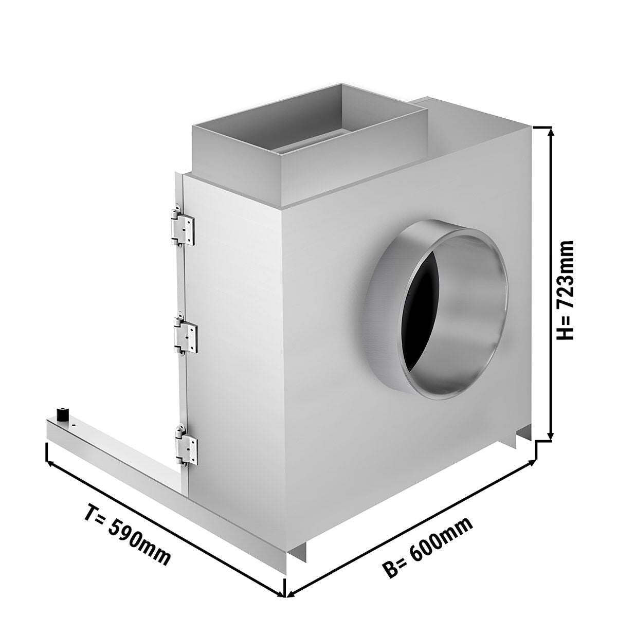 Commercial Charcoal Grill Ventilation Airbox 2500m³/h AS2500WPRO