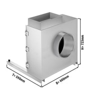 Commercial Charcoal Grill Ventilation Airbox 2500m³/h AS2500WPRO