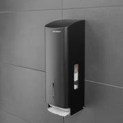 Wall Mounted Toilet Paper Dispenser 3 Rolls Matte Black Stainless Steel