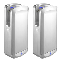 Sensor High Speed Hand Dryer Set of 2 Stainless Steel Matte