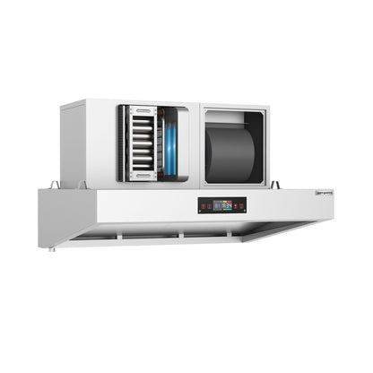 Commercial Kitchen Ventilation Hybrid Wall Canopy 1600mm HDHK1611#SET
