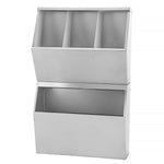 Storage Shelf 4 Compartments Stainless Steel