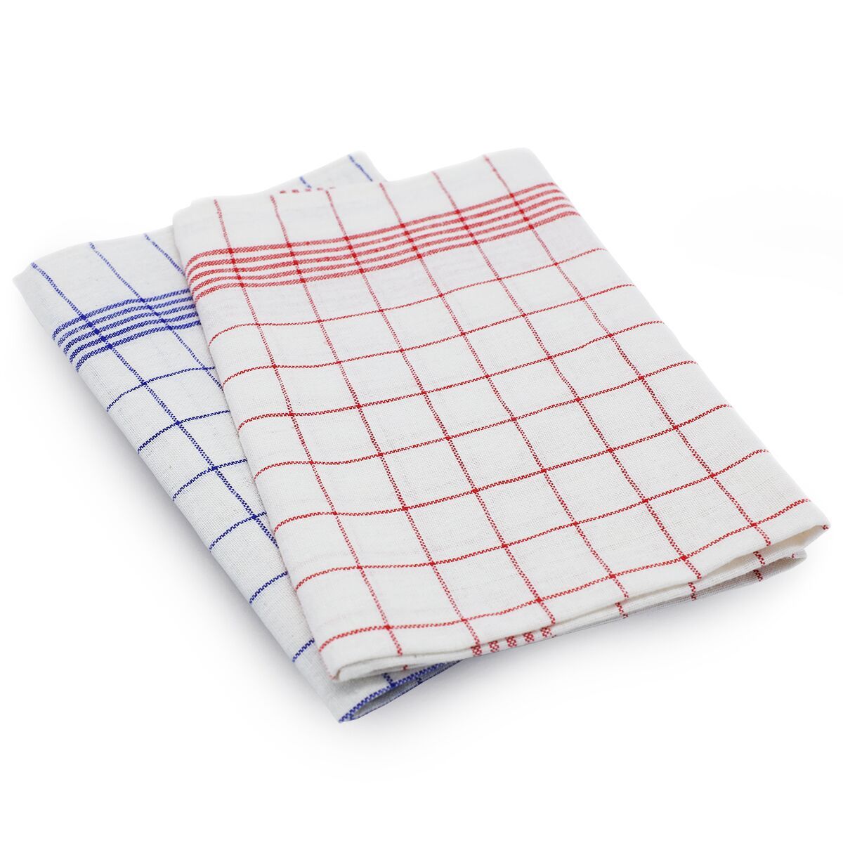Linen Cotton Kitchen Tea Towels 10 Pack Red Check GTH157RK