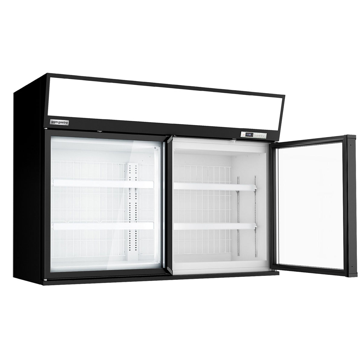 Supermarket Wall Freezer Display 1450mm 232L 650W Black WTBIC2