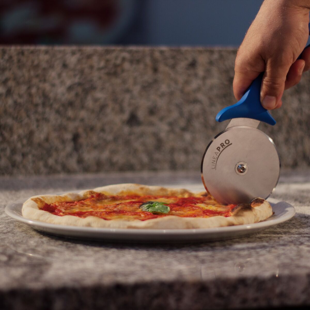 Premium Pizza Wheel Cutter 100mm Blue