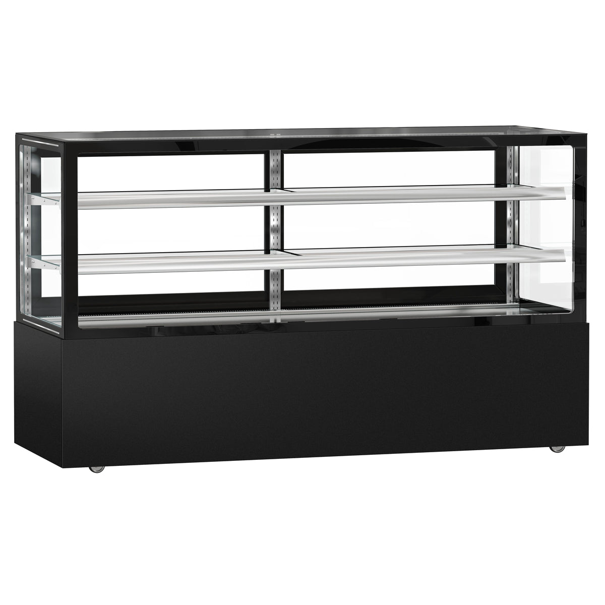 Refrigerated Pastry Display Case Double Glazing 890L Matt Black KTGSF207SM