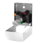 Duplex Paper Roll Dispenser Stainless Steel White