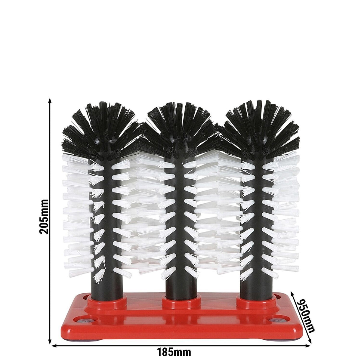 Commercial Glass Washing-Up Brush Set 185x95x205mm