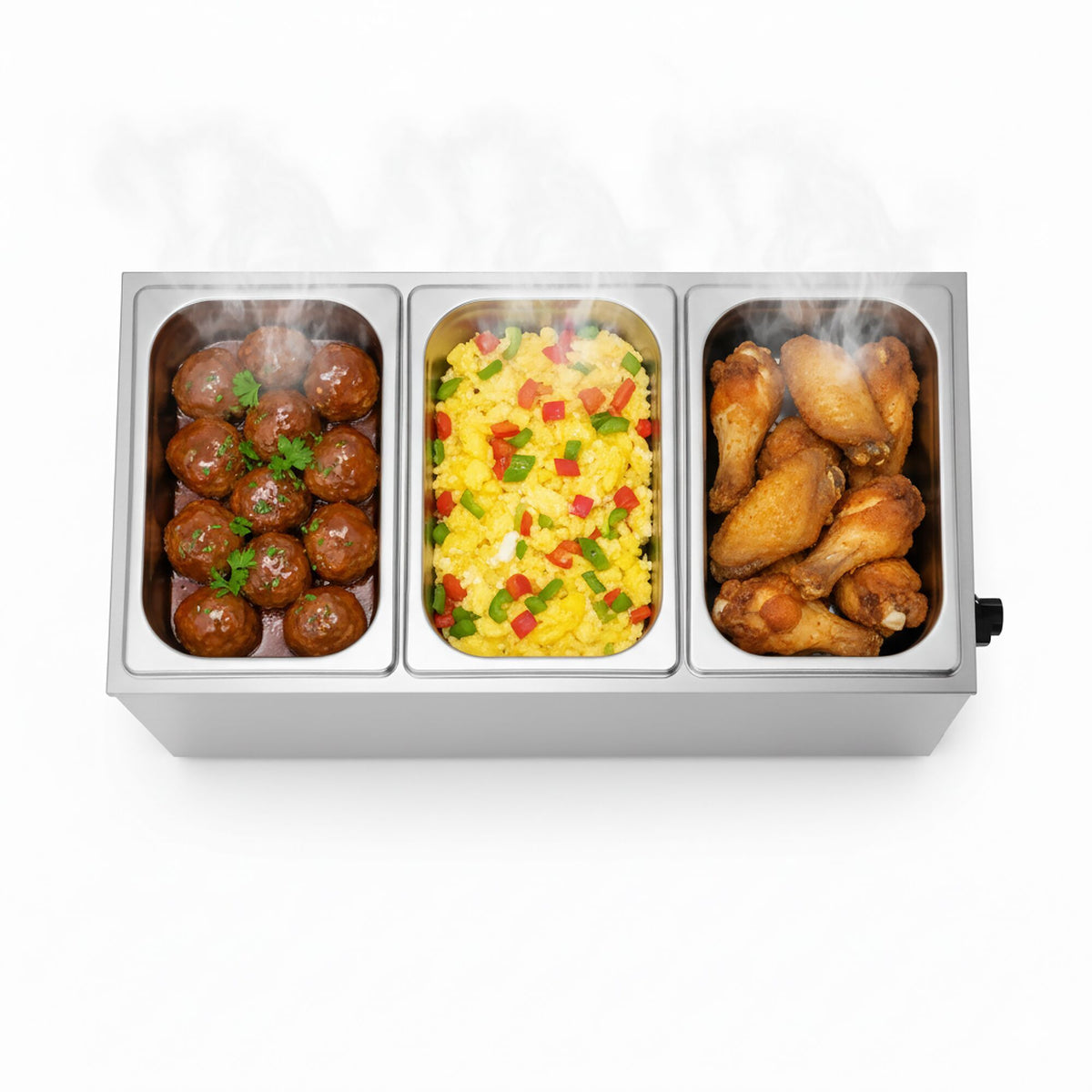 Electric Bain-Marie Stainless Steel GN 1/1 200mm 1.2kW BMH200