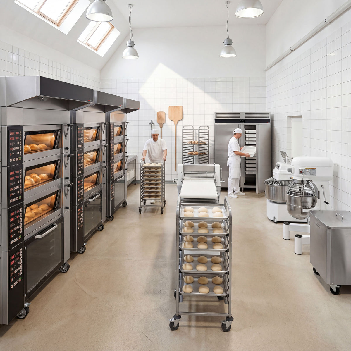 Commercial Bakery Deck Oven with Prover 990x1750x2210mm