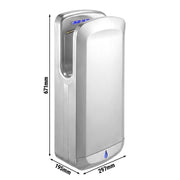 Sensor High Speed Hand Dryer Set of 2 Stainless Steel Matte