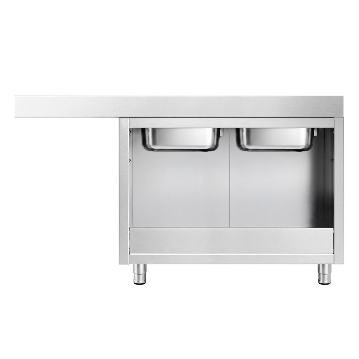 Commercial Dishwasher Sink with Cupboard 1800x700x970mm