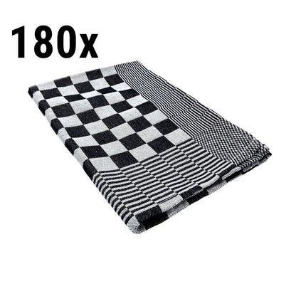Cotton Kitchen Towel 180 Pack Black / White ATBH1866S