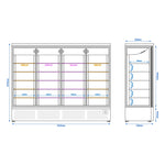 Commercial Refrigerated Multideck Display 1.12kW 230V WKBL1500