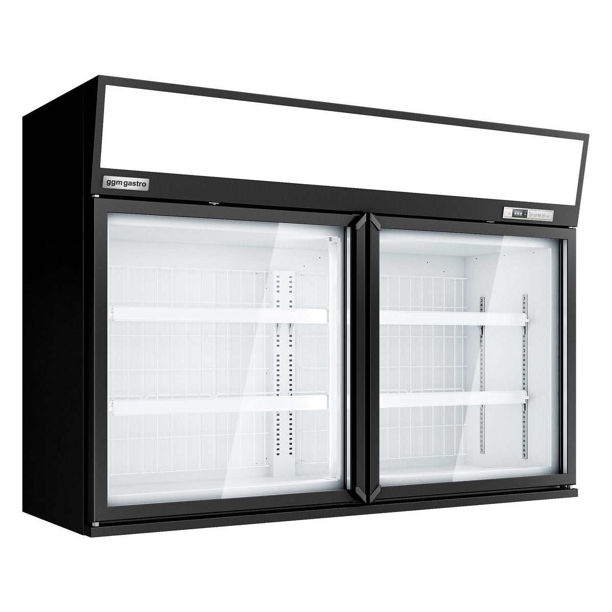 Supermarket Wall Freezer Display 1450mm 232L 650W Black WTBIC2