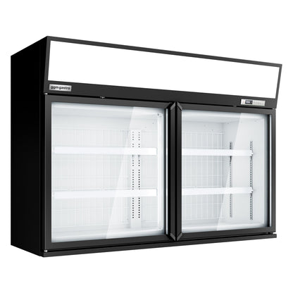 Supermarket Wall Freezer Display 1450mm 232L 650W Black WTBIC2
