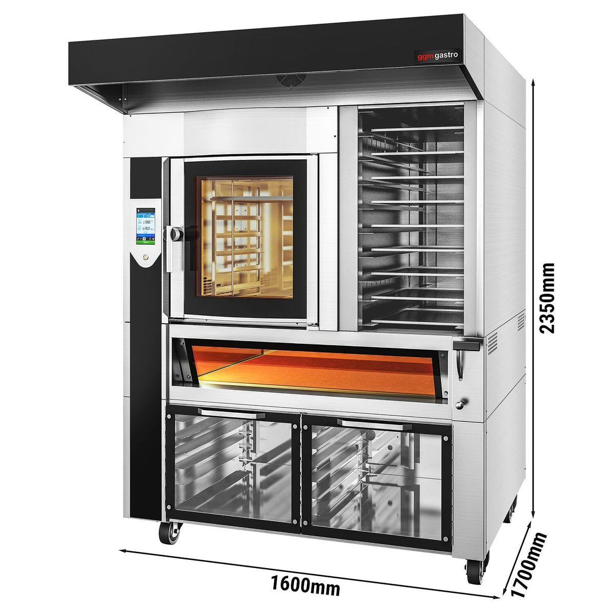 Commercial Bakery Electric Combi Oven 1600x1700x2350mm