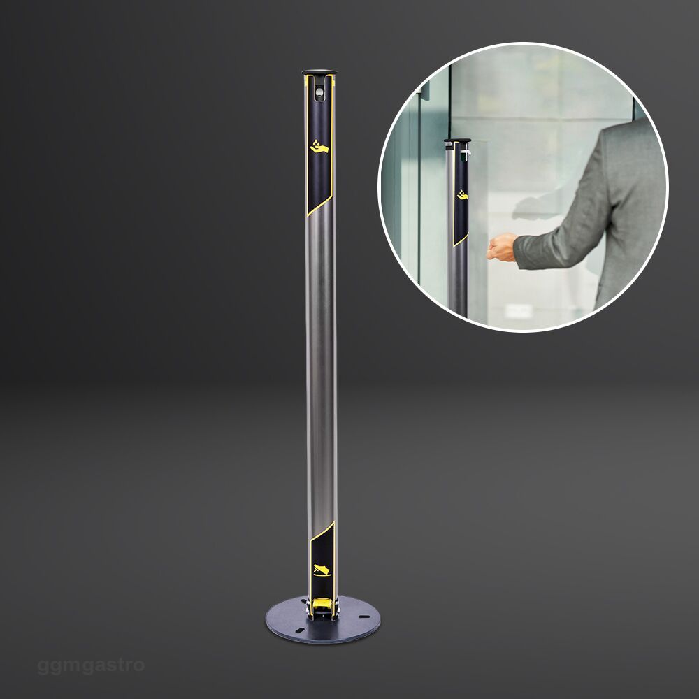 Commercial Foot-Operated Hand Sanitiser Station 54x54x970mm