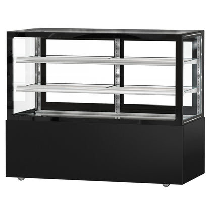 Refrigerated Pastry Display Case Double Glazing 620L Matt Black KTGSF157SM