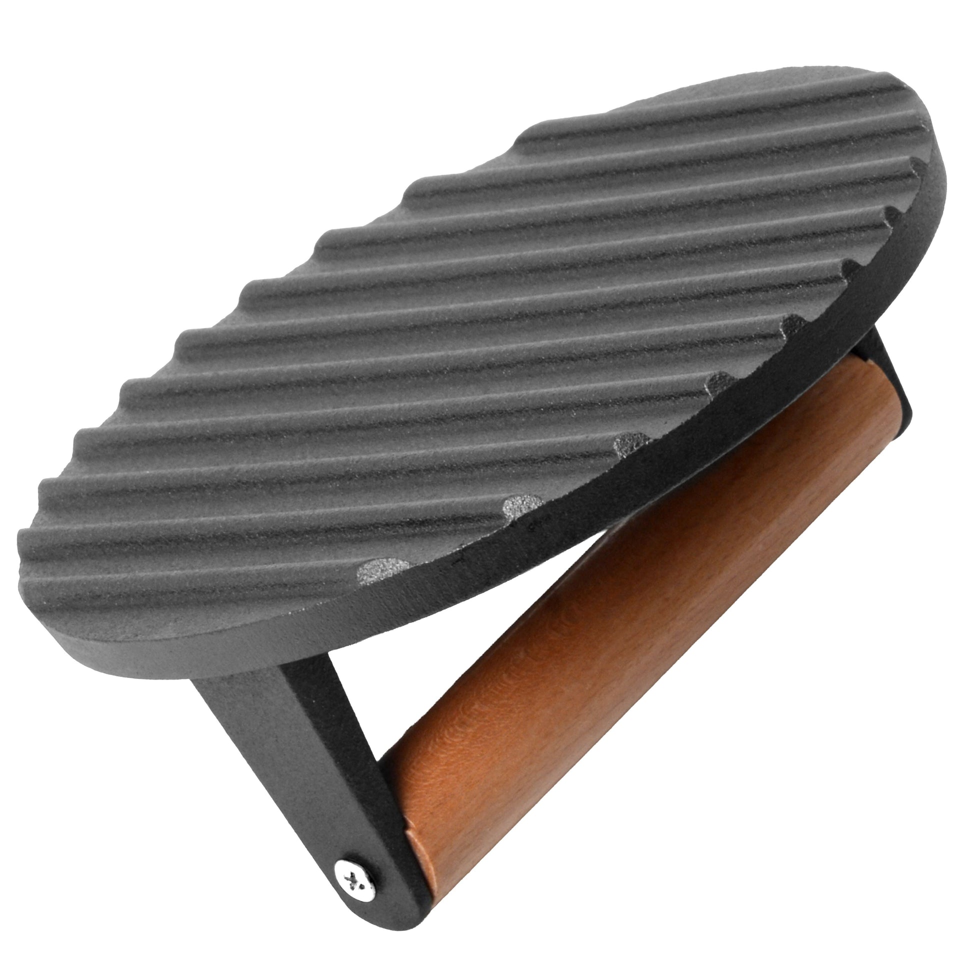 Smash Burger Press Cast Iron Grooved 175mm BPS175