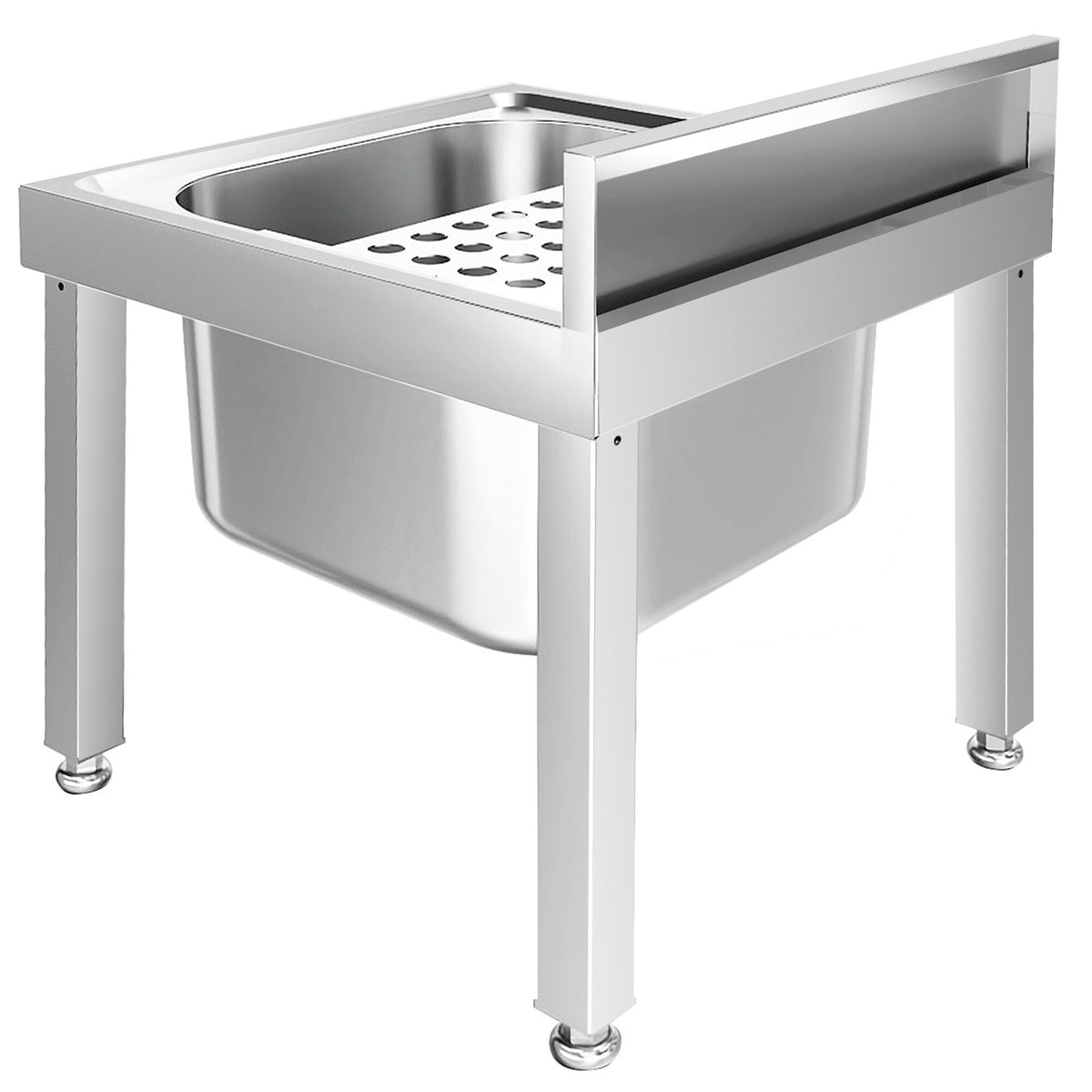 Commercial Stainless Steel Mop Sink 500x500x550mm