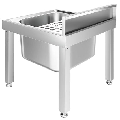 Commercial Stainless Steel Mop Sink 500x500x550mm
