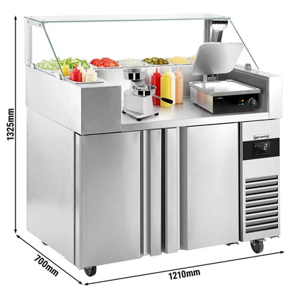 Refrigerated Preparation Table 2 Doors 1210mm ZBF127DN#KGJ12#HMH130