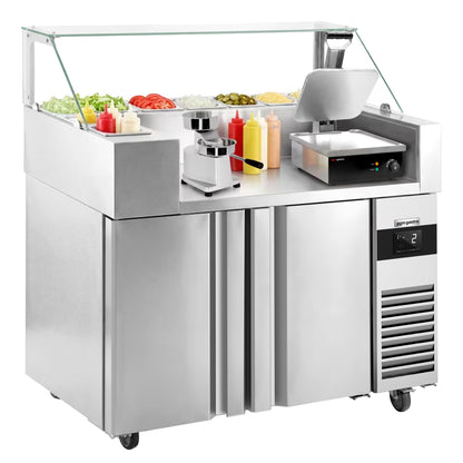 Refrigerated Preparation Table 2 Doors 1210mm ZBF127DN#KGJ12#HMH130