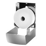 Duplex Paper Roll Dispenser Stainless Steel