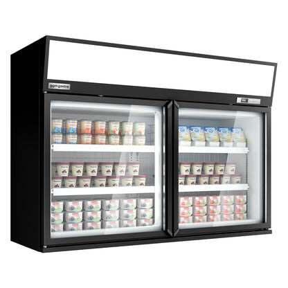 Freezer Wall Display with Island 1454mm 634L Black WTBIC2#TIEBIC2