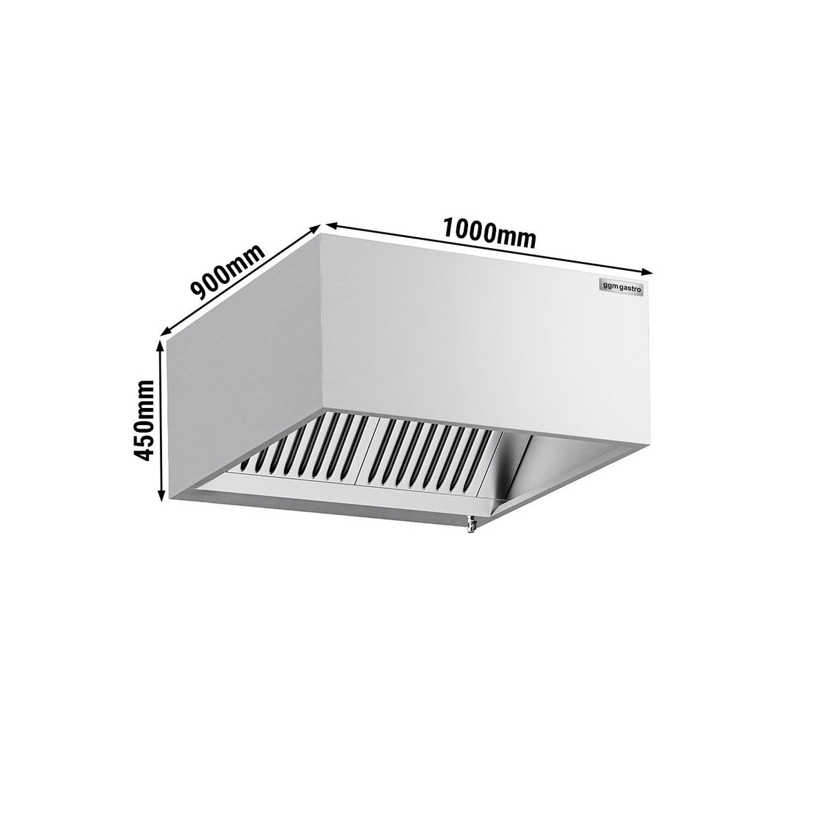 Commercial Induction Box Canopy Hood 1000mm